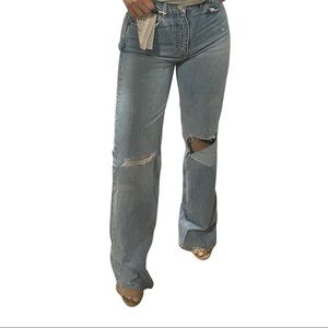 Pull&Bear regular jeans with rips